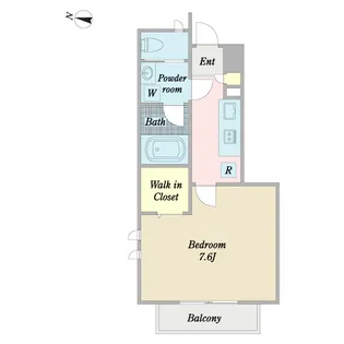 ホガース東が丘【1階】の間取り