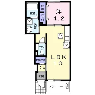 サニーガーデン A【1階】の間取り