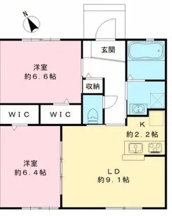 プリムメゾン堂端B【1階】の間取り