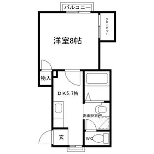 ライフタウン・エクセルC【2階】の間取り