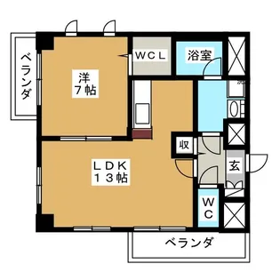 プラザレジデンス綱島【4階】の間取り