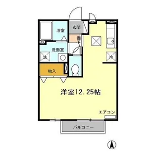 アムール・ルミエール A【1階】の間取り