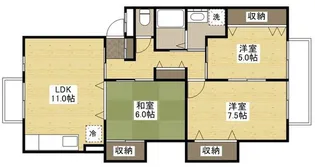 コーポヨシミ【1階】の間取り
