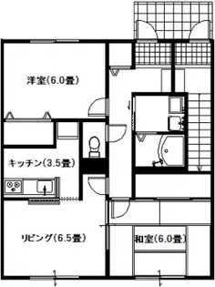 ヴィラさだいわ B【1階】の間取り