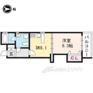 K’zALLAY【3階】の間取り