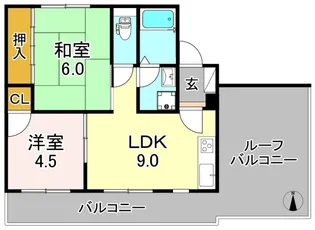 平野第一マンション【6階】の間取り