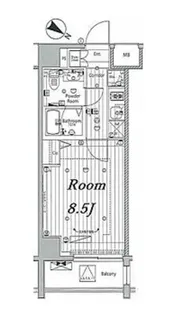 メイクス浅草イースト【9階】の間取り
