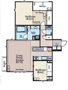 GLOBE NISHIAZABU グローブ西麻布【3階】の間取り