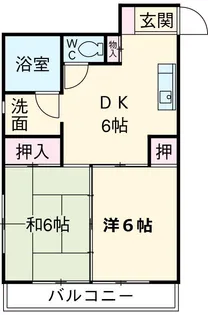 第一コーポムラハシ【2階】の間取り