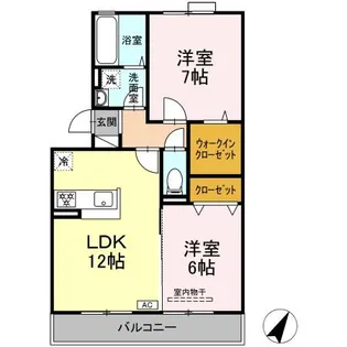 フォレストリーフ【2階】の間取り