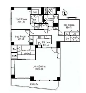 コスモリヴェール三軒茶屋【2階】の間取り