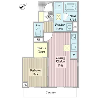 VirtuNishifunabashi【1階】の間取り