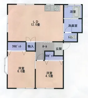 城北第2ハイツ【3階】の間取り