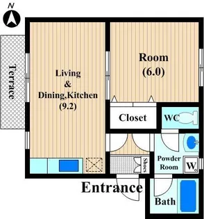 コメット・フォー【1階】の間取り