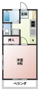 プラドール中里【1階】の間取り