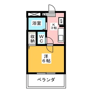 グランドール溝ノ口【1階】の間取り