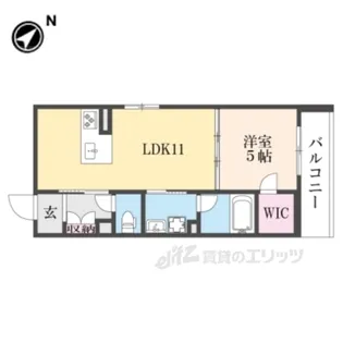 ミラージュ膳所【3階】の間取り