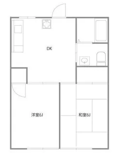 コーポ斉田【1階】の間取り
