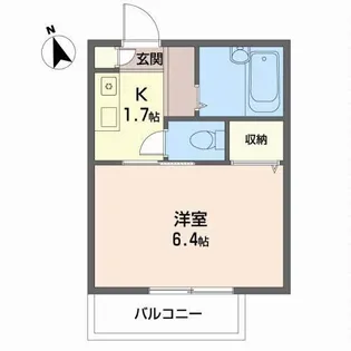 ロフティ小林【2階】の間取り