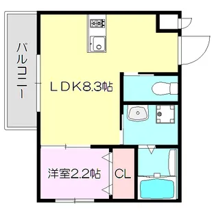 リアコートJR淡路駅前【1階】の間取り