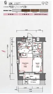 SYNEX PREMIER ASAKUSABASHI【11階】の間取り