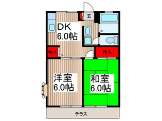 プランドール【1階】の間取り