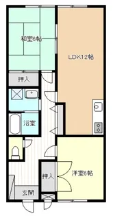 ハイツドリーム【1階】の間取り