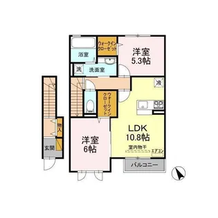 メゾン アンソレイユ【2階】の間取り