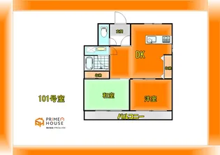 コーポワンマエノ【1階】の間取り