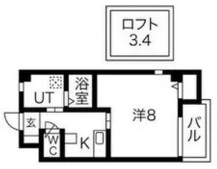 エヌエムトラントウエスト【4階】の間取り