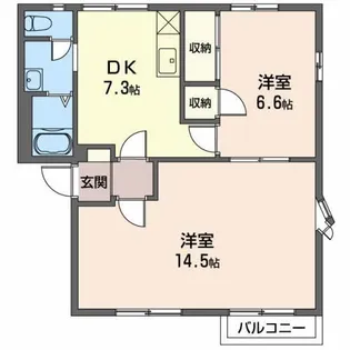 フレグランス城北I【2階】の間取り