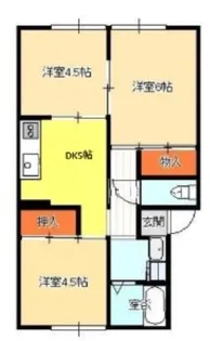 メゾン浦上【1階】の間取り