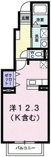 ベル大原【1階】の間取り