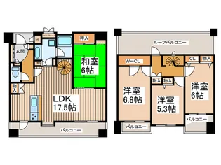 南浦和第2ダイヤモンドマンション【4階】の間取り