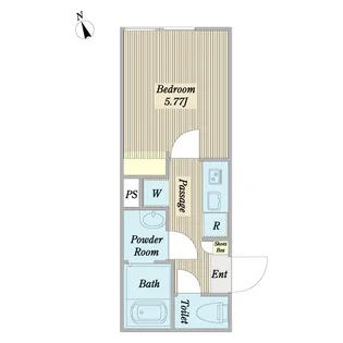 ブライト品川【1階】の間取り