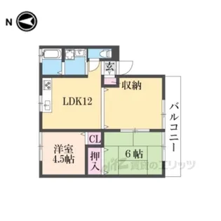セゾン大軽【2階】の間取り