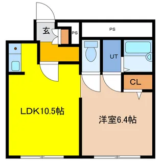セントラル新富【4階】の間取り
