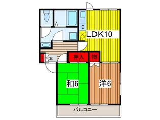 コートカスピア【2階】の間取り