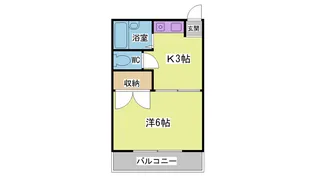 ホワイトハイツ【1階】の間取り