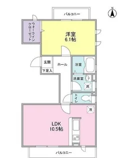 サニーヒルズ自由が丘【4階】の間取り