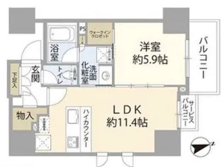 コノエ本郷三丁目【9階】の間取り