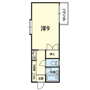 クレアート黒髪【2階】の間取り