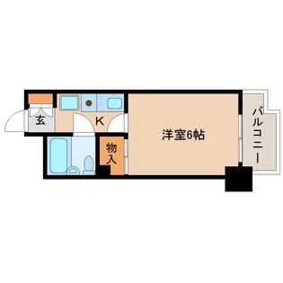 ダイアパレスプレステージ上杉【4階】の間取り