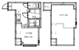 LOFT AOI【1階】の間取り