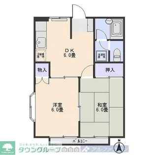 S・コンフォート前橋【1階】の間取り