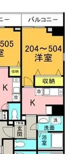 EARTH浅間町【4階】の間取り