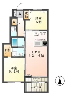 ドマーニIII【1階】の間取り