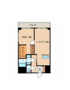 シルキーハイツ九段南2号館【8階】の間取り