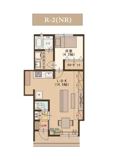 HomesUsonia・前川東VI【1階】の間取り