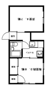 上野桜木セントラルマンション【2階】の間取り